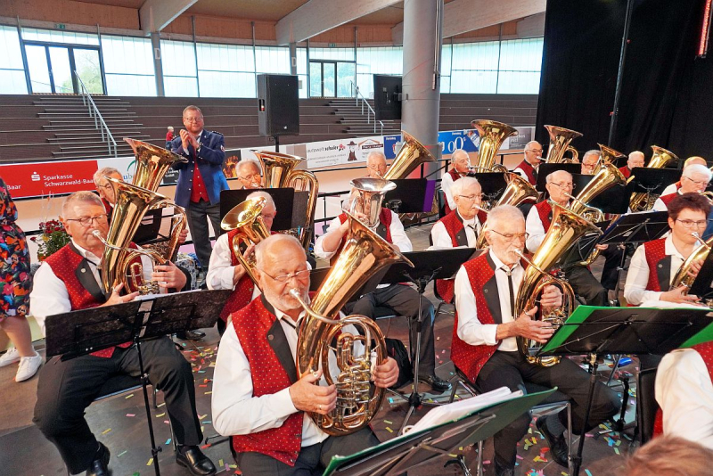 Seniorenblasorchester beim Wertungsspiel in der Arena Geisingen 2023_21